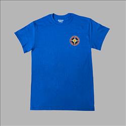 Men&#39;s Royal Blue T-shirt with Full Color AAAA Logo - MEDIUM